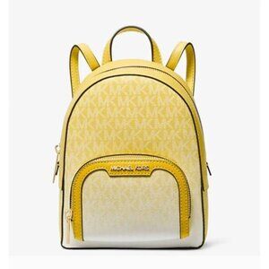 Michael Kors backpack jaycee extra-small ombré logo convertible Golden Yellow